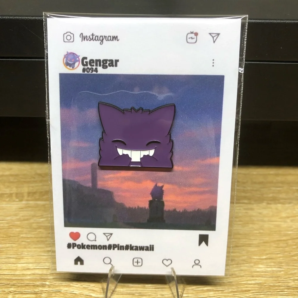 Pokemon Pin Set Of 5 Gengar Kawaii Brooch Fashion Lapel Badge Jewelry Gift